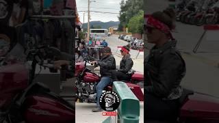 Raw Biker with Harley Davidson Street Glide Red Vine With Wife at Daytona Beach Bike Week 2025