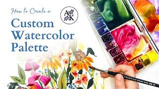 How to Prep a Custom Watercolor Palette (and my favorite pigments!)