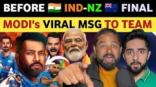 BEFORE INDIA VS NEW ZEALAND FINAL, PM MODI'S VIRAL MESSAGE FOR TEAM INDIA, PAKISTANI PUBLIC REACTION