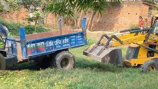 Eicher 333 with trolley Talab me गई  || #eicher #automobile #jcb @raojamidar3882 #jcb #jcbvideo