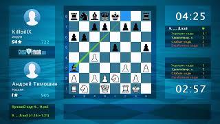 Chess Game Analysis: Андрей Тимошин - KillbillX : 1-0 (By ChessFriends.com)