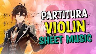 Rex Incognito - Genshin Impact Violin Partitura Sheet Music