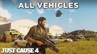 Just Cause 4 - ALL VEHICLES (Including DLCs) All Cars/Tanks/Planes/Boats/Helicopters