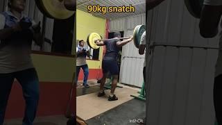 90kg snatch  #weightlifting #gym