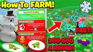 *NEW* FARM Snowflakes & Gingerbread Bears In Beesmas FAST +MACRO! (200-500 A ROUND) (Bee Swam Sim)