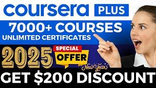 Coursera Plus Discount 2025  7000+ Courses with Certificates  Coursera NEW YEAR Offer ALERT