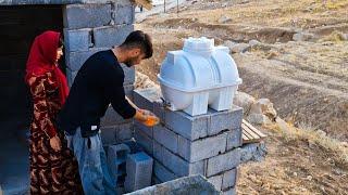 "Young Couple Transforms Their Water Tank Platform: A Beautiful DIY Project by Ebrahim and Soghra"