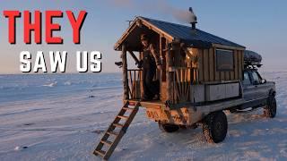 Scary Polar Bear Encounter | Arctic Truck Camping at -30°F in Utqiagvik (Barrow) Alaska