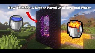 How To Make A Nether Portal in Minecraft.