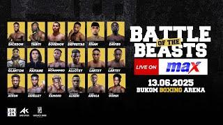 Live | Battle of the Beasts Boxing Bouts | #MaxSports