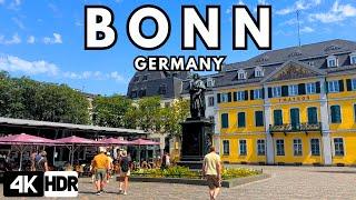 Bonn, Germany 4K HDR Walking Tour | Explore Historic Landmarks & Scenic Beauty in Summer