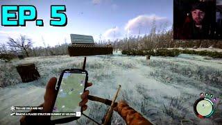 SONS OF THE FOREST EP. 5 | Main Base Established & Underground Food Storage | Playthrough