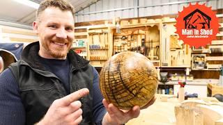 Perfect Wooden Sphere. Trying Out The New Arbortech SpheroPlane