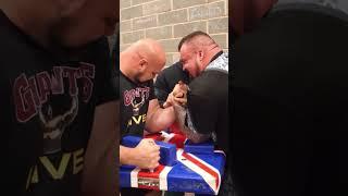 Eddie Hall and Brian Shaw Arm Wrestle #armwrestling
