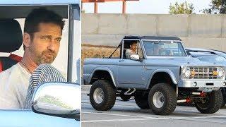 Gerard Butler And Girlfriend Morgan Brown Take A Cruise In A Vintage Convertible Bronco