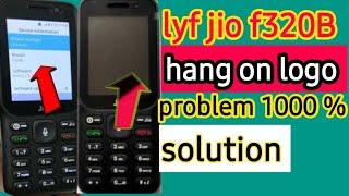 lyf jio f320B hang on logo restart problem | hard reset kaise kare