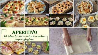 APERITIVO: 10 IDEE facili e veloci con la  PASTA SFOGLIA