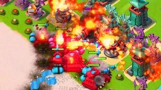 Boom Beach BEST TROOP TO CLEAR YOUR MAP WITH!! (HQ 18+)+Maxed Scorcher Gameplay