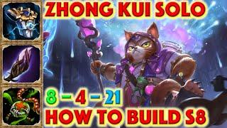 SMITE HOW TO BUILD ZHONG KUI - Nekomancer Zhong Kui Skin Showcase + Zhong Kui Solo Build + Gameplay