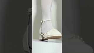 White Mary Janes & white stockings~  #tights #feets #shoes