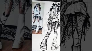 Full Body Sketch ️  Aesthetic Character Drawing in My Style :))