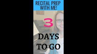 Recital prep: Mental Practice! 