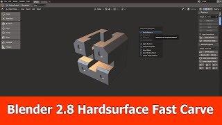 Blender 2.8 Hardsurface Addon Fast Carve Update