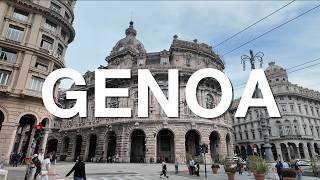 Walking Tour of Genoa, Italy in 4K | Piazza De Ferrari & Brignole Station | June 2024