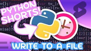 How to Write To A FIle In Python