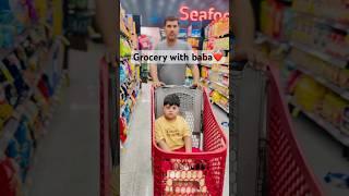 Father & son grocery shopping #shorts #papa #trending