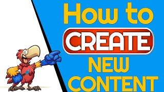 How to create new content - using Laughingbird Software