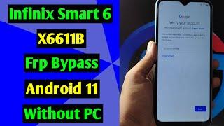 Infinix Smart 6 (X6611B) Frp Bypass/Forget Google Account Android 11 | Infinix Smart 6 Frp Unlock