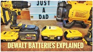 DEWALT Batteries Explained 20V MAX & 20V / 60V Flex Volt & Power Stack