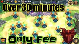 Realm Defense World 1 Endless Mode over 30 minutes with only Fee