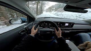 2025 Kia EV3 204 HP 81,4 kWh - 4K Snow POV Drive