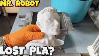 Easy "Lost PLA" Sand Casting  - Mr. Robot In Aluminium - Ingot Joe  - Molten Metal Let's Cook!‍