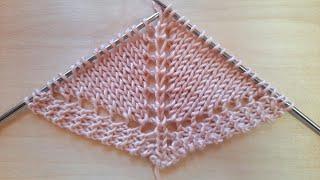 How to knit a shawl from one loop with needles