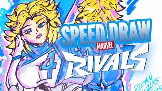 SPEED DRAW - Invisible Woman (Fantastic 4 in Marvel Rivals)