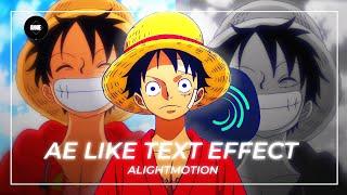 Fade in fade out text tutorial | Alightmotion free (+Preset) by @ANNIE_VFX #onepiece #alightmotion