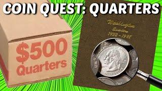 NEW COIN ROLL HUNTING SERIES: COIN QUEST QUARTERS!