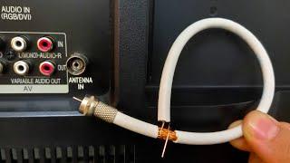 A piece of coaxial cable unlocks all TV channels || Antenna Booster