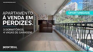 APARTAMENTO À VENDA EM PERDIZES, 3 DORMITORIOS E 4 VAGAS DE GARAGEM. OPORTUNIDADE