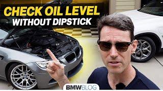 How to check the BMW oil level