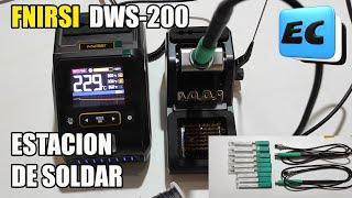 ESTACION DE SOLDAR FNIRSI DWS-200 REVIEW EN ESPAÑOL