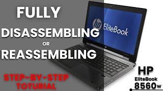 HP Elitebook 8560w Disassembly and thermal paste replacement │Hp laptop Disassembly