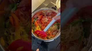 Simple Tomato Pulav in Pressure Cooker #tomatopulao #food #shorts #viral #trending #youtubeshorts