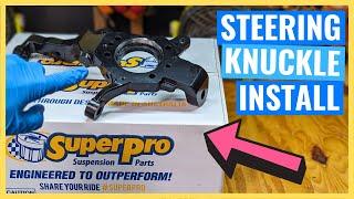 SuperPro Fulcrum Steering Knuckle INSTALL HOW-TO | D-Max BT50 MUX TYRE WEAR FIX?