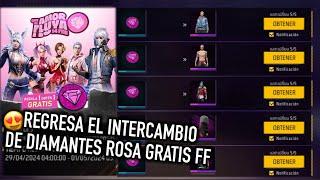 REGRESA el INTERCAMBIO de DIAMANTES ROSA GRATIS a FF LATAM  *evento skin gratis*