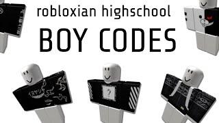 ROBLOXIAN HIGHSCHOOL BOY CODES