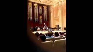 Daniel Gerona rockin the talent show at BUSMC
